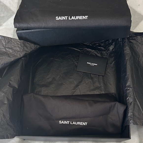 Yves Saint Laurent Ivory Heeled Boots - Picture 8 of 8